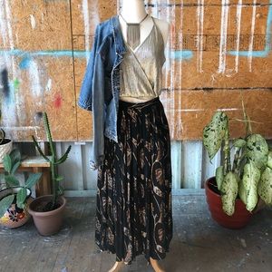 Vintage Evan-Picone Black Maxi Skirt